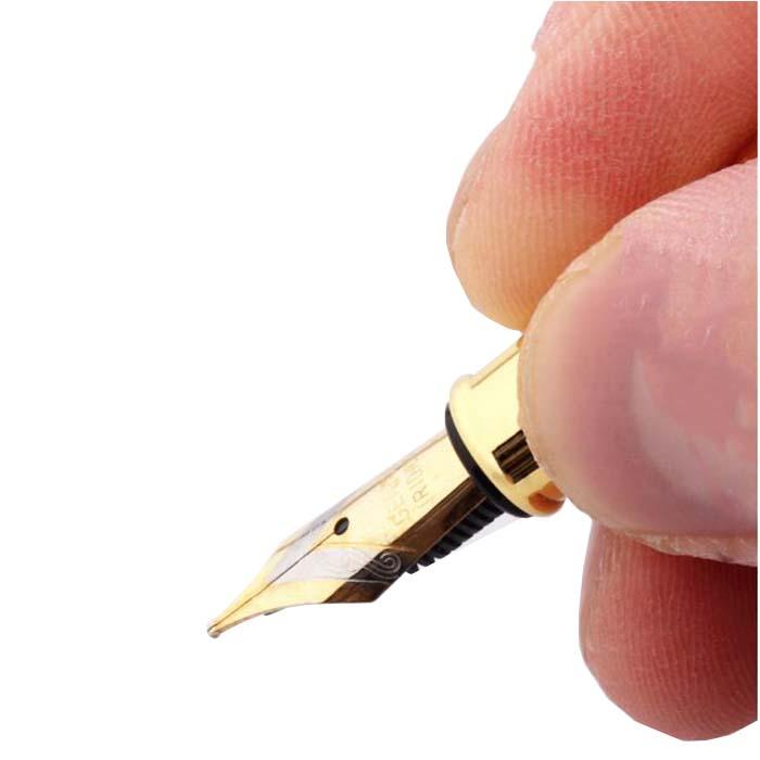 Pluma Fuente Punta Fina MXARW-007-2 1pza 0,5mm Punta RojoDorado 1 Tinta Verde Acero Inoxidable Para Cartucho SmallCartri 4mm, CherryRed