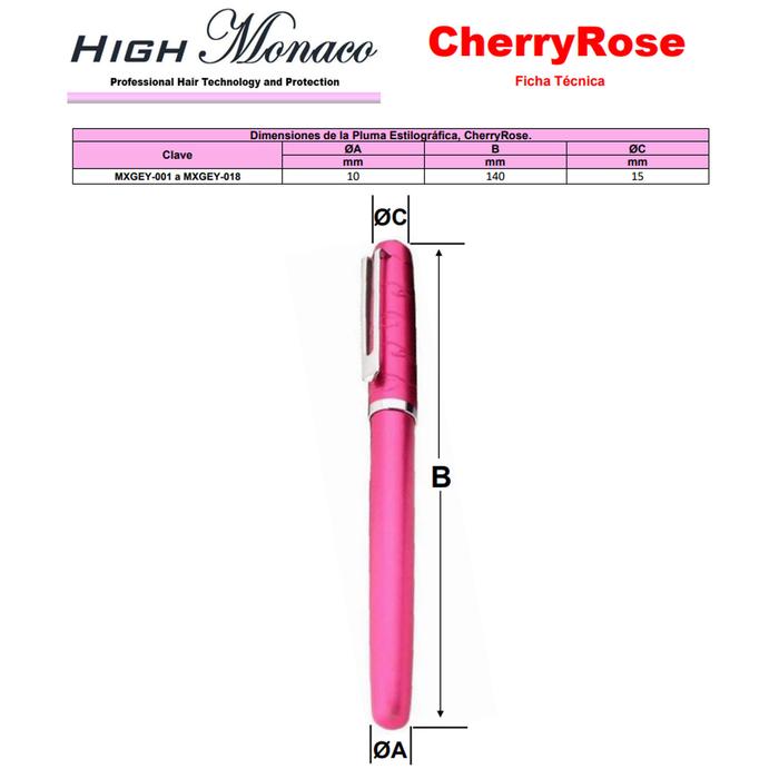 Pluma Tipo Fuente Suministro MXGEY-003 1pza 0,5mm Punta Rosa 1 Tinta Morada Acero Inoxidable Para Cartucho LargeCartri 4mm, CherryRose