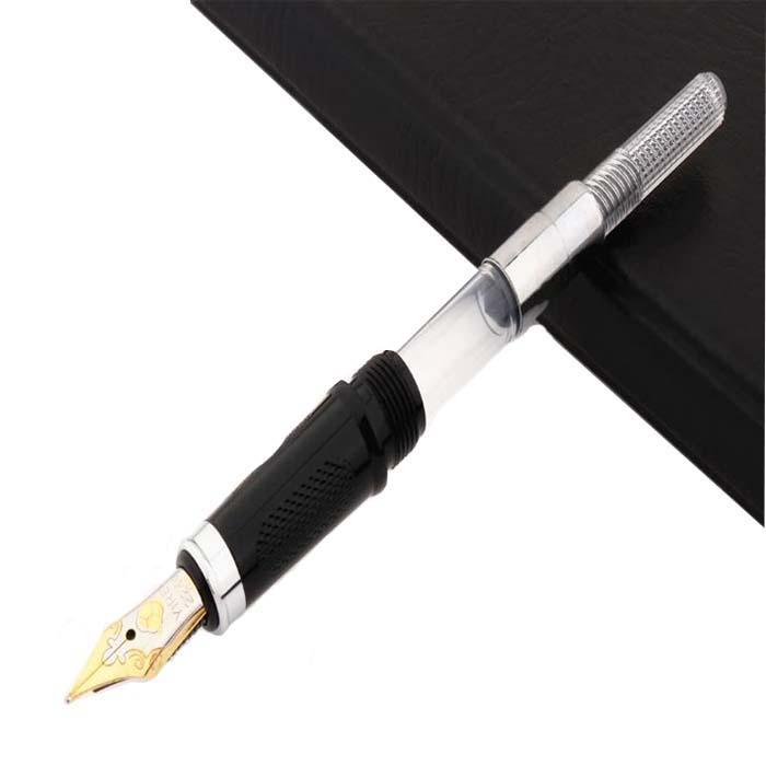 Pluma Tipo Fuente Suministro MXGEY-003 1pza 0,5mm Punta Rosa 1 Tinta Morada Acero Inoxidable Para Cartucho LargeCartri 4mm, CherryRose