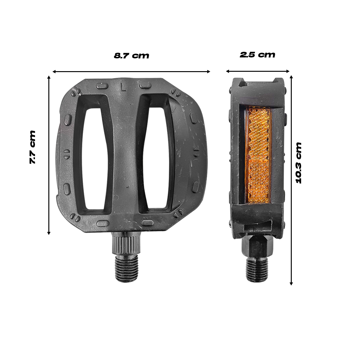  Pedales Para Bicicleta Con Reflejante Y Antiderrapante 1/2