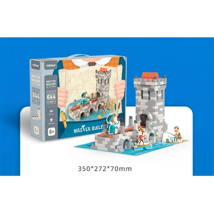 Bloques De Construcción Maestro Constructor Viejo Puente Mideer