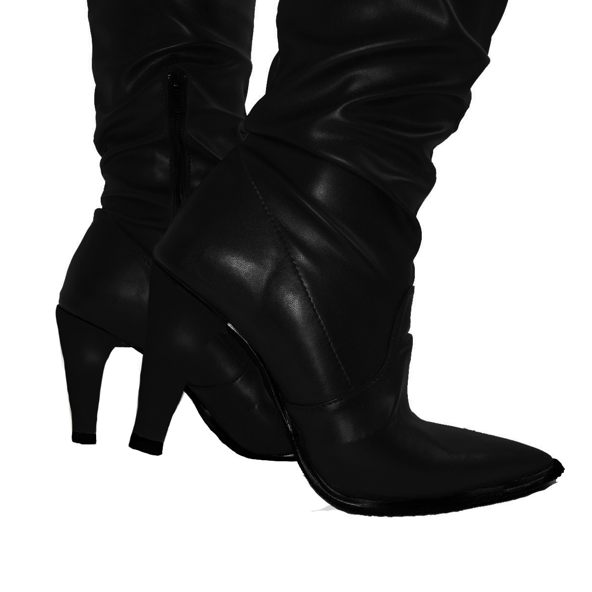 Botas largas online vinipiel