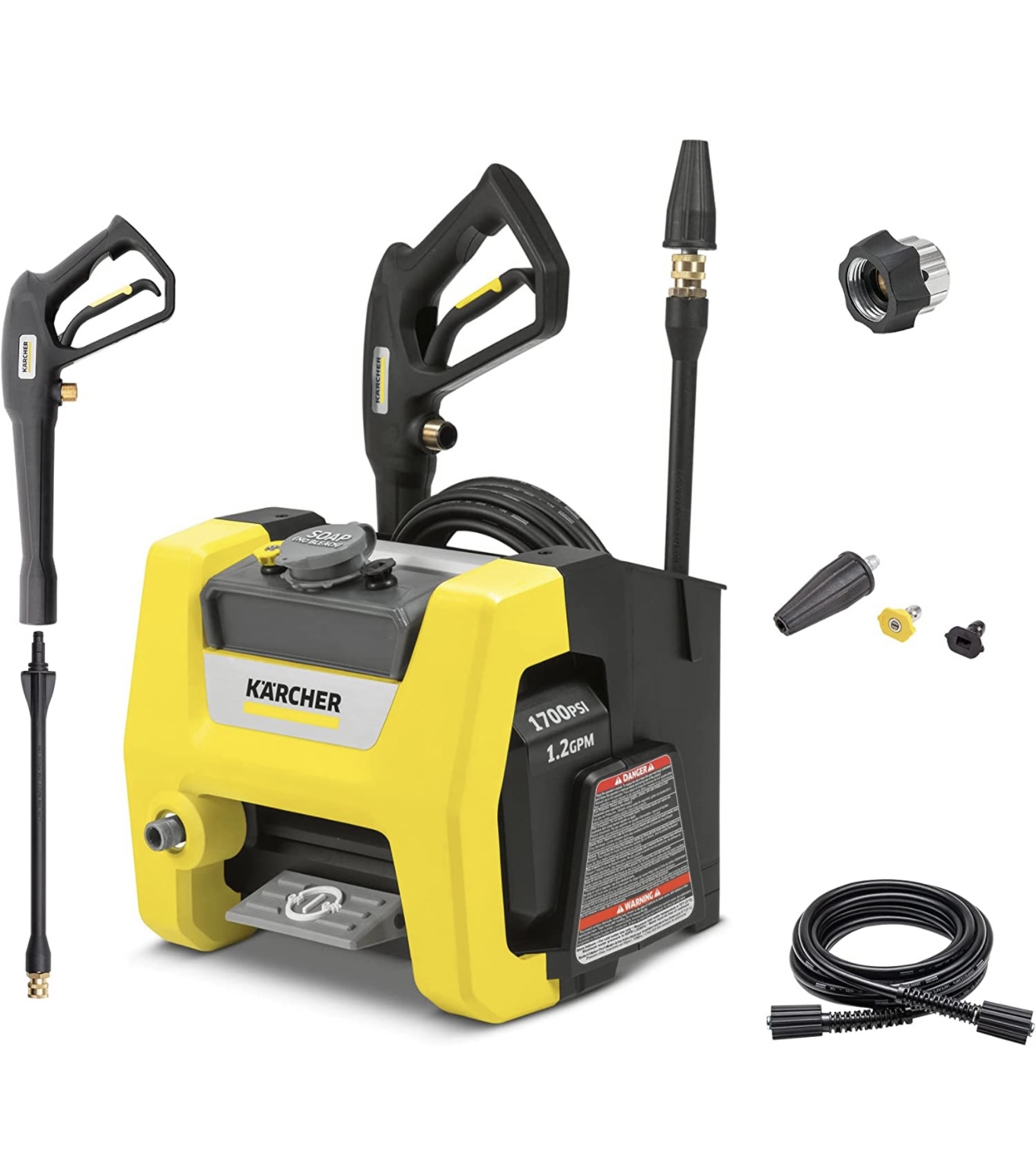 Hidrolavadora Eléctrica Kärcher Home & Garden K1700 PSI Presión Maxima 