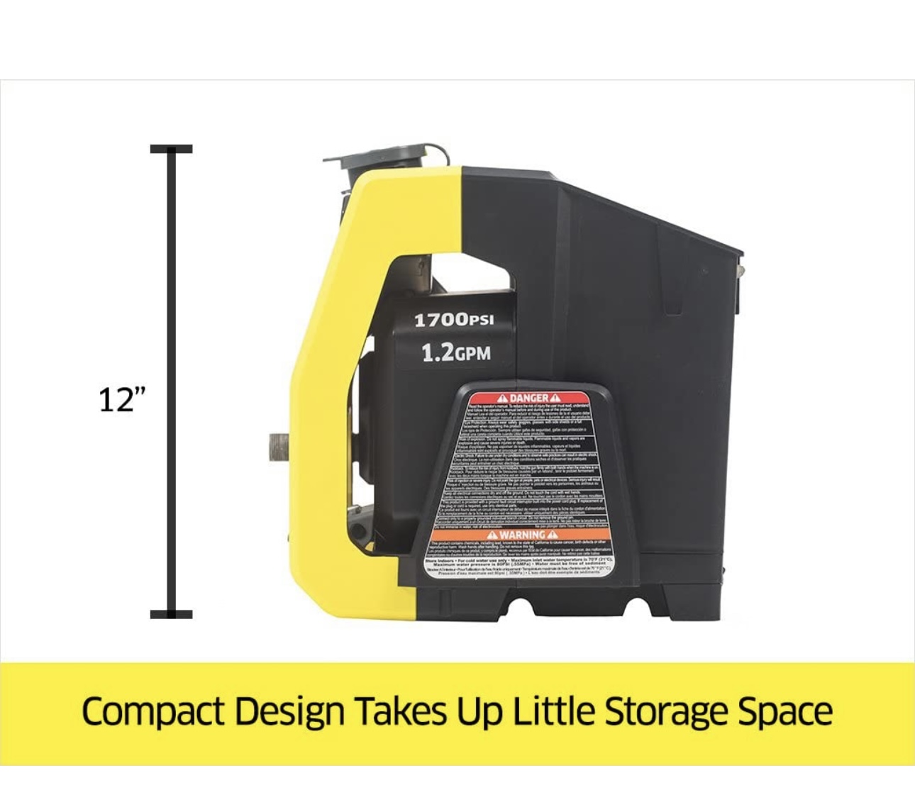 Hidrolavadora Eléctrica Kärcher Home & Garden K1700 PSI Presión Maxima 