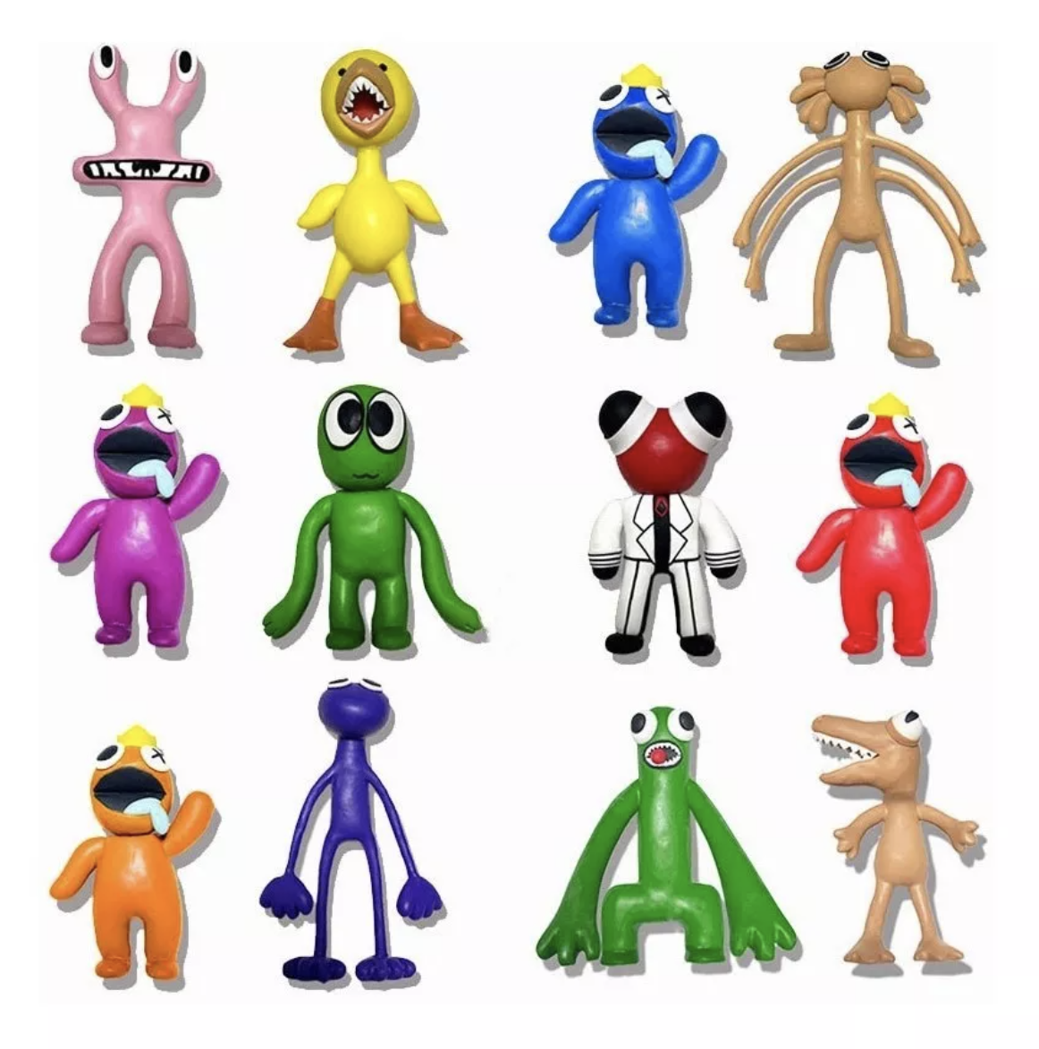 Kit Roblox Rainbow Friends Figura12 Pcs Muñecos Juguete