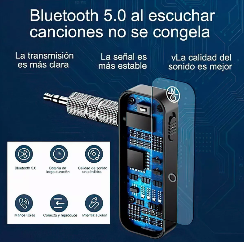 Transmisor Y Receptor Bluetooth V5.0 De Audio