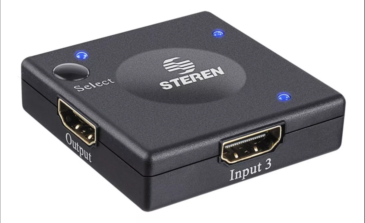 SELECTOR SEMI AUTOMÁTICO HDMI® DE 3 ENTRADAS