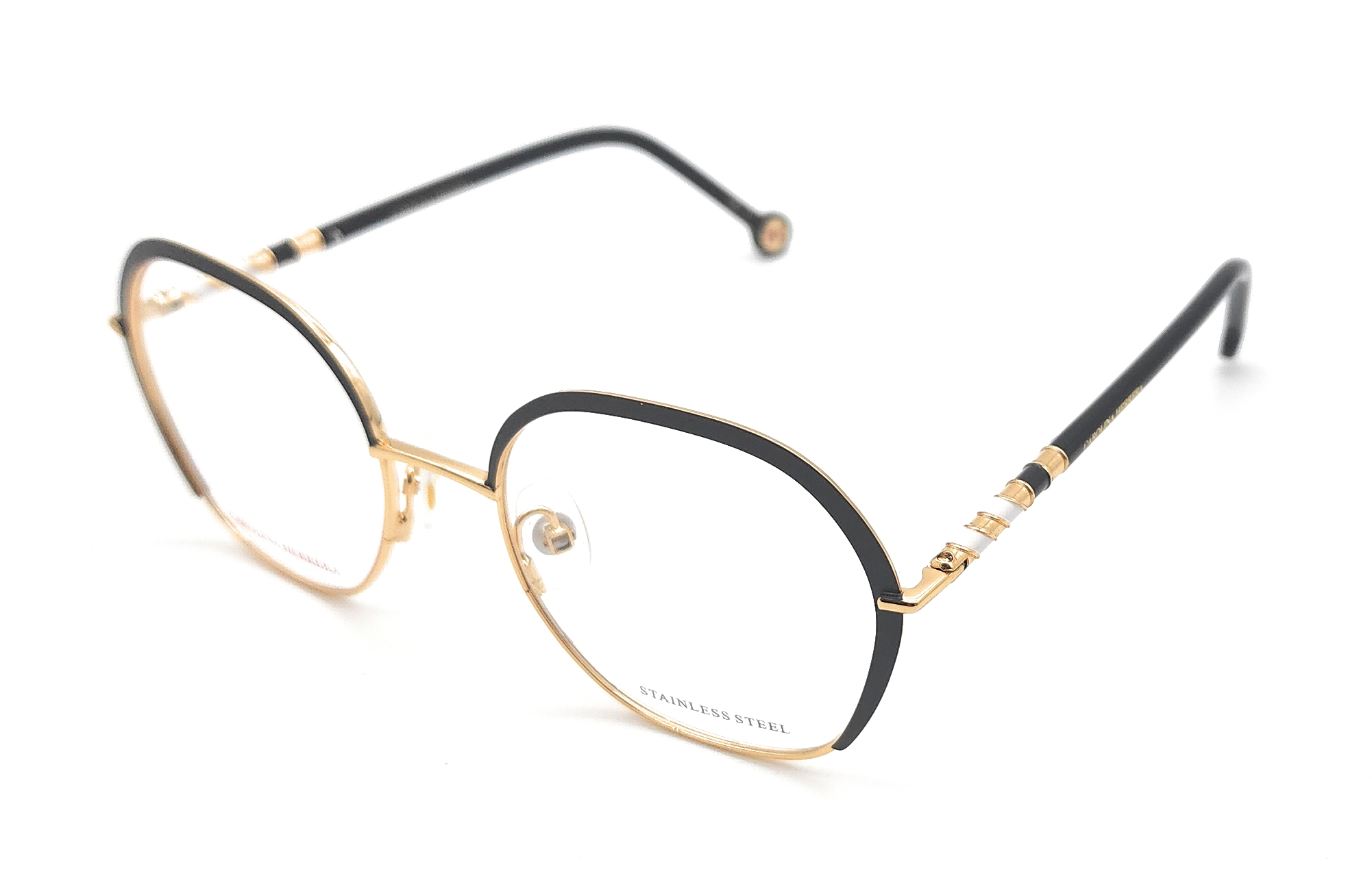 LENTES CAROLINA HERRERA HER0099 ARMAZÓN OFTÁLMICO COLOR BLACK GOLD CAROLINA HERRERA PARA DAMA