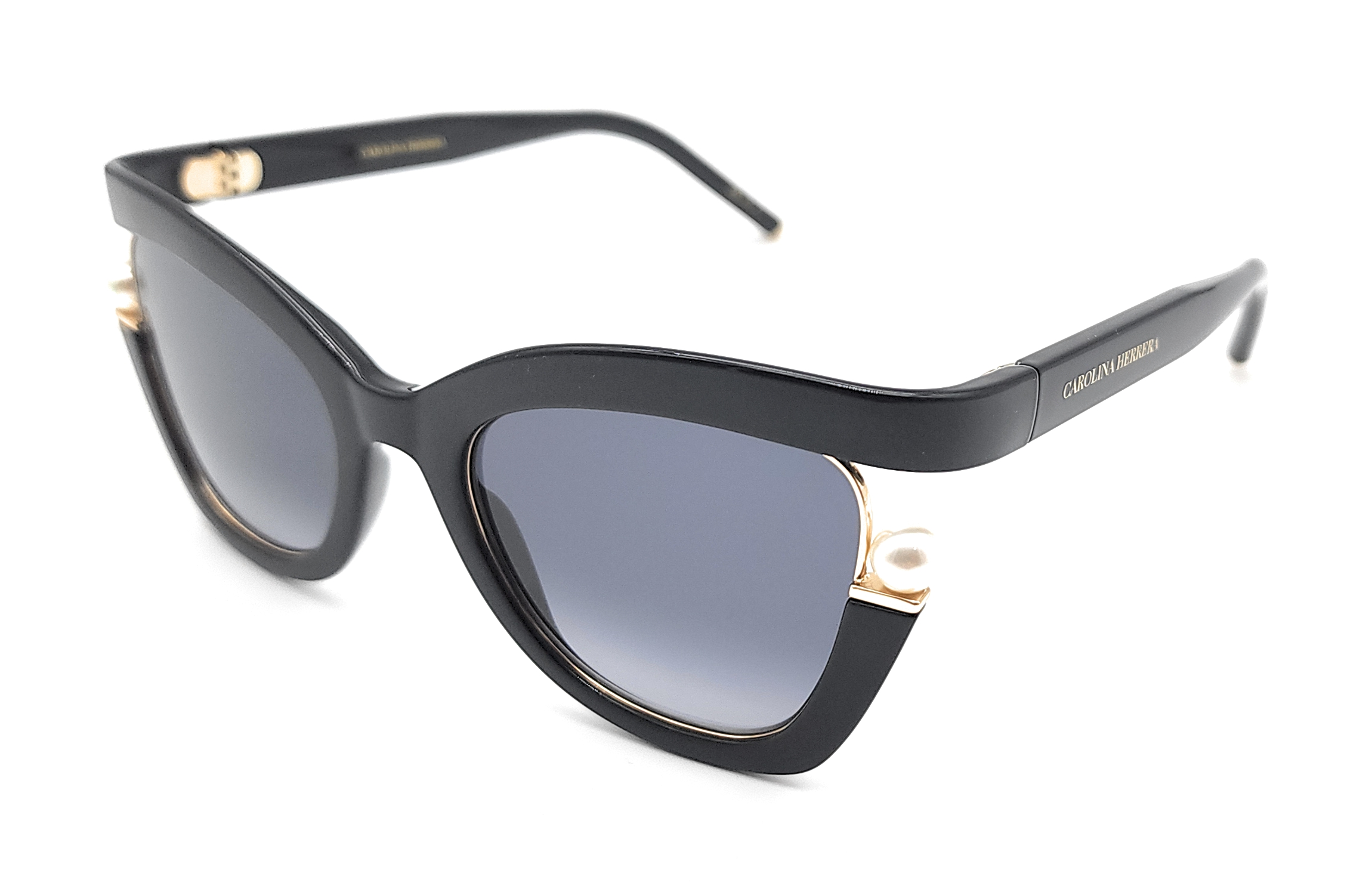 LENTES DE SOL CAROLINA HERRERA CH0002/S GAFAS SOLARES COLOR BLACK PERLAS CAROLINA HERRERA PARA DAMA