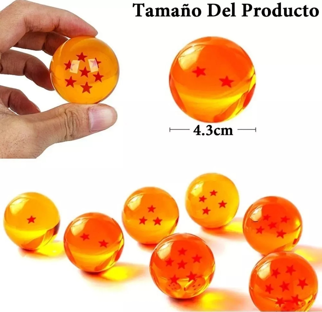 Dragon Ball 7esferas Bolas De Dragón Con Caja Exhibidor goku