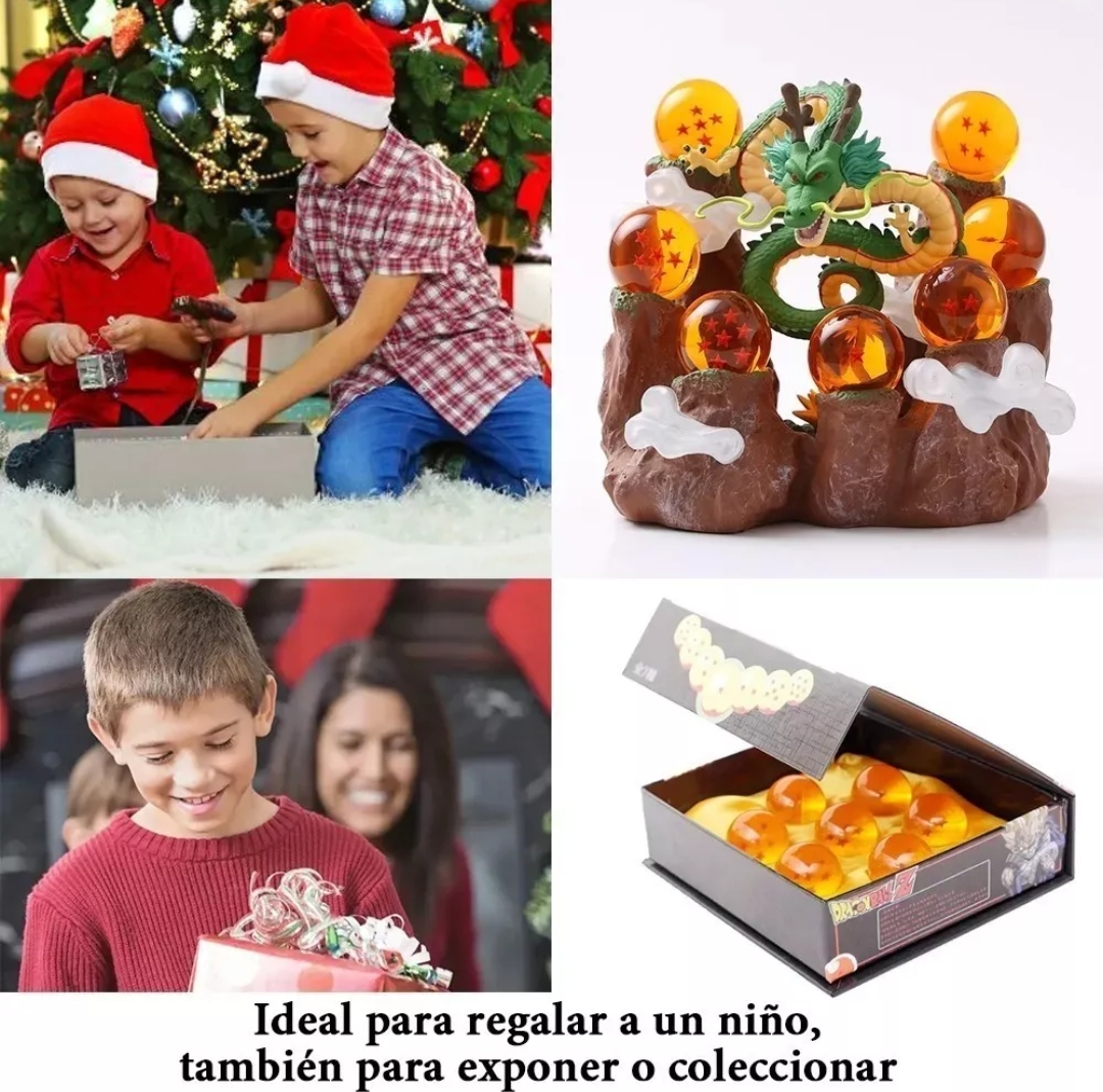 Dragon Ball 7esferas Bolas De Dragón Con Caja Exhibidor goku