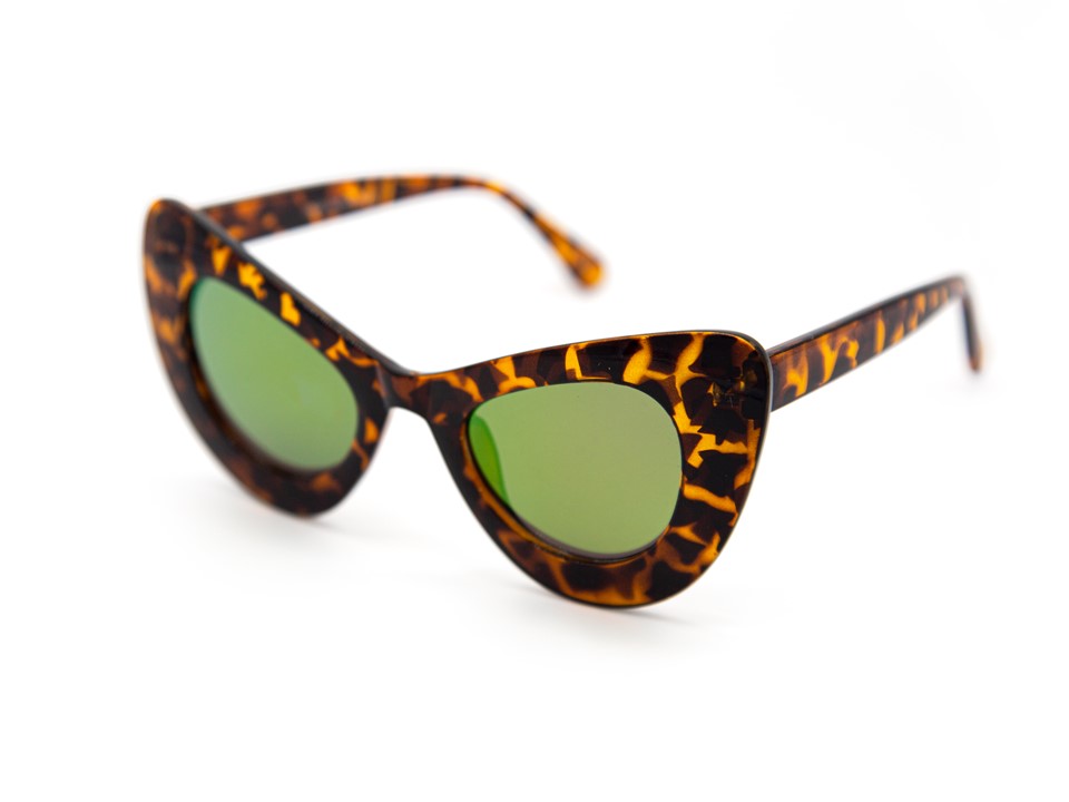 LENTES DE SOL SERSUN OJO DE GATO 6659RV AMARILLO POLICARBONATO UV400 UNISEX GAFAS DE SOL PARA MUJER Y HOMBRE