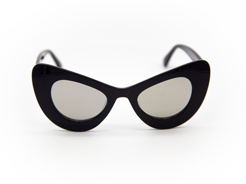 LENTES DE SOL SERSUN OJO DE GATO 6659RV PLATEADO POLICARBONATO UV400 UNISEX GAFAS DE SOL PARA MUJER Y HOMBRE