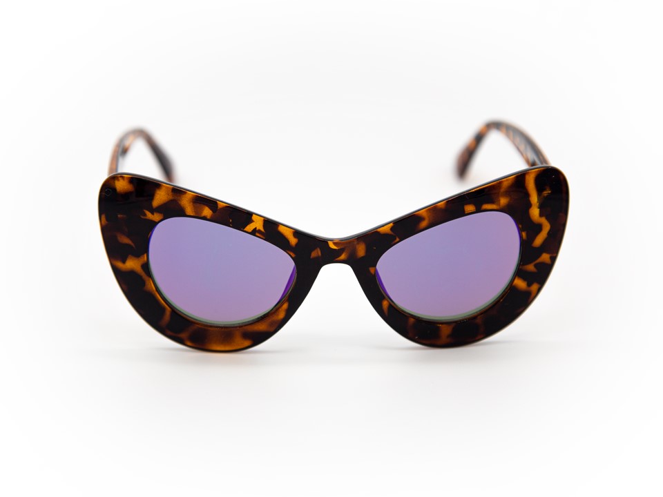 LENTES DE SOL SERSUN OJO DE GATO 6659RV CAFÉ POLICARBONATO UV400 UNISEX GAFAS DE SOL PARA MUJER Y HOMBRE