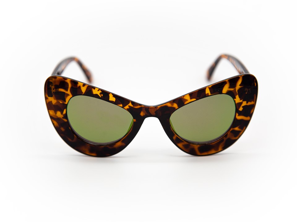 LENTES DE SOL SERSUN OJO DE GATO 6659RV AMARILLO POLICARBONATO UV400 UNISEX GAFAS DE SOL PARA MUJER Y HOMBRE