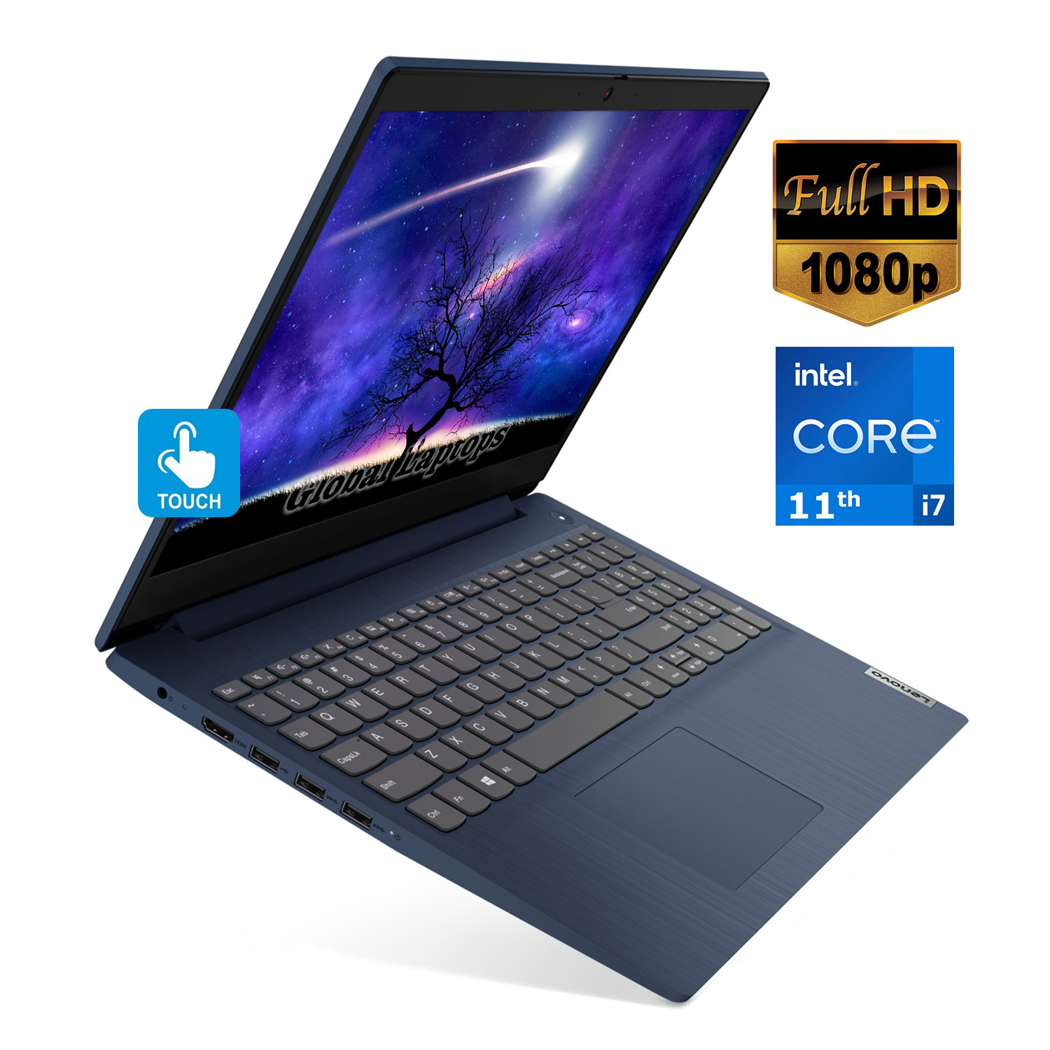 Laptop Lenovo IdeaPad Core i7 11va Gen 512GB SSD 12GB FHD Tactil