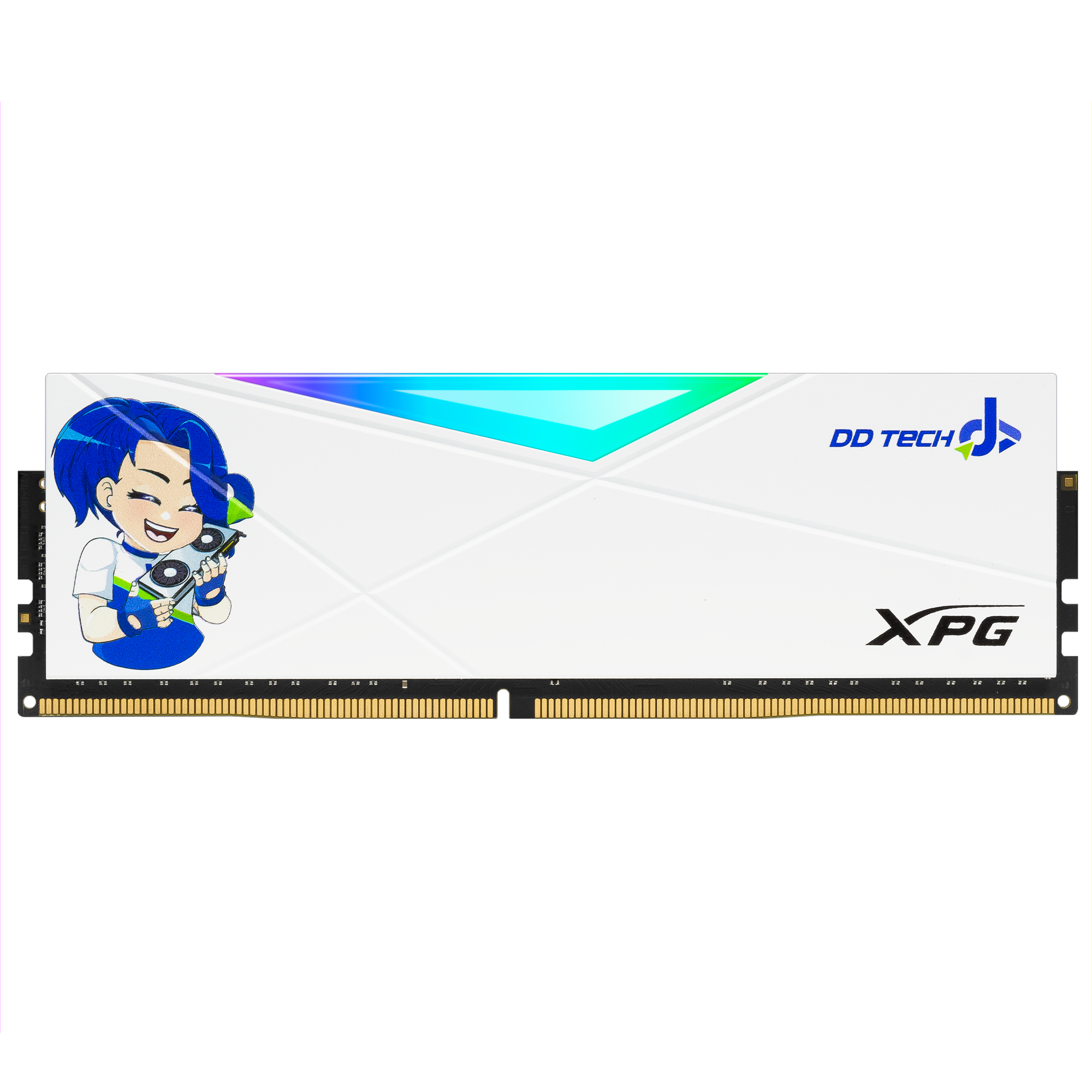 Memoria RAM 8 GB 3200MHz DDR4 XPG D50 Spectrix Edición DDTECH Blanca 