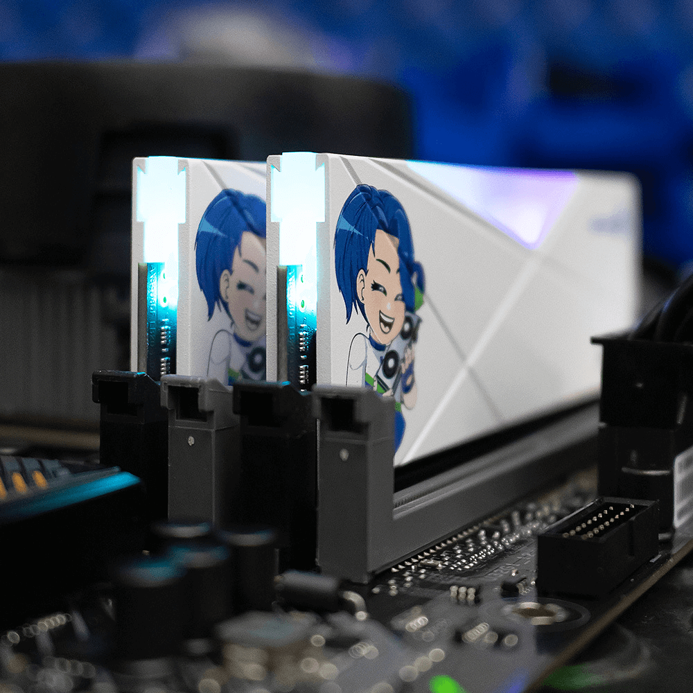 Memoria RAM 8 GB 3200MHz DDR4 XPG D50 Spectrix Edición DDTECH Blanca 