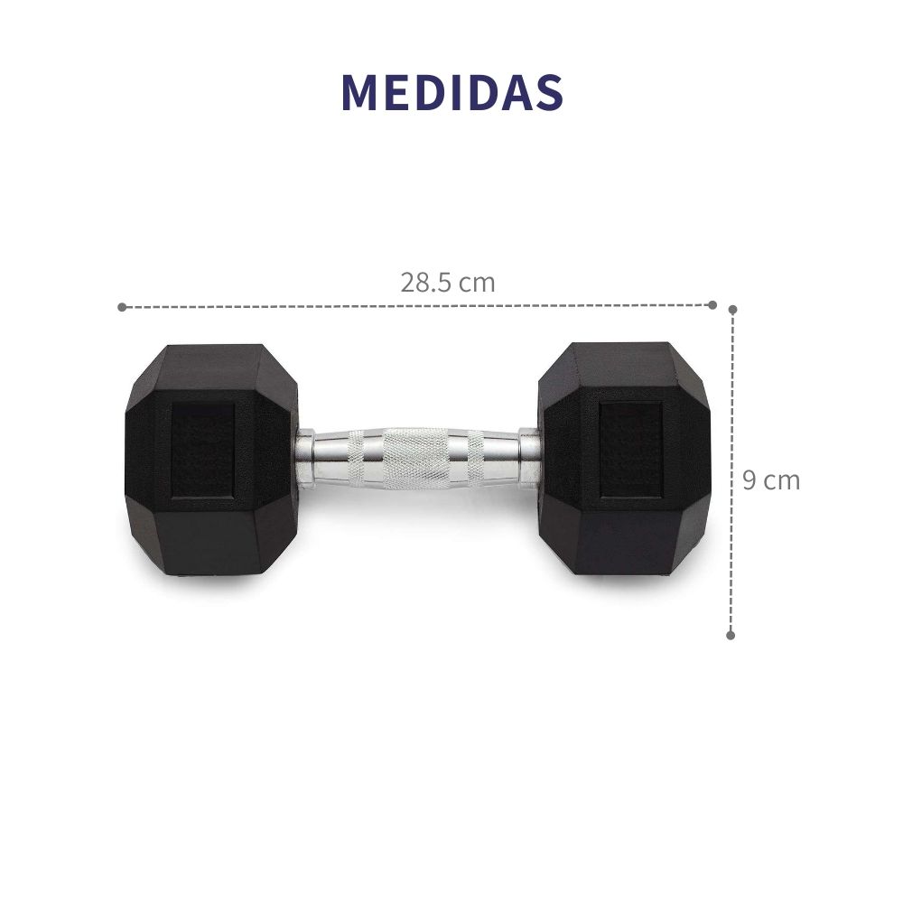 Kit Set Par De Mancuernas 5 Kg Pesas Hexagonales 10 Kg Gym