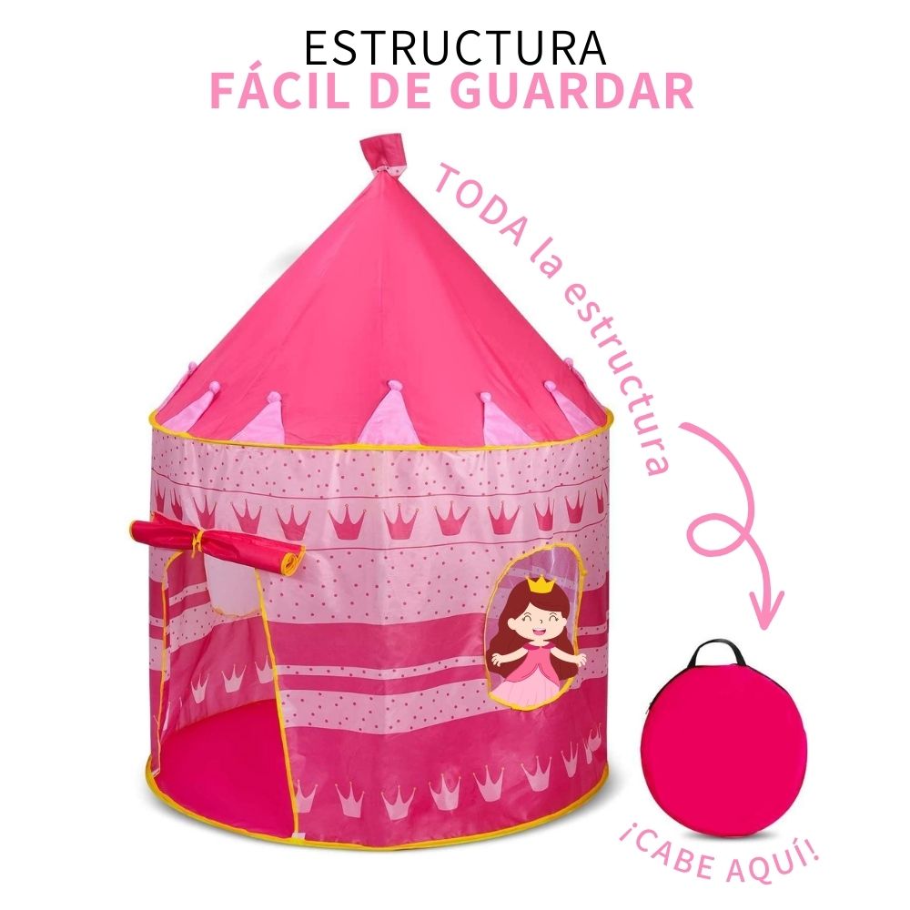 Castillo de Princesa Casa Campaña Tienda Fácil De Armar