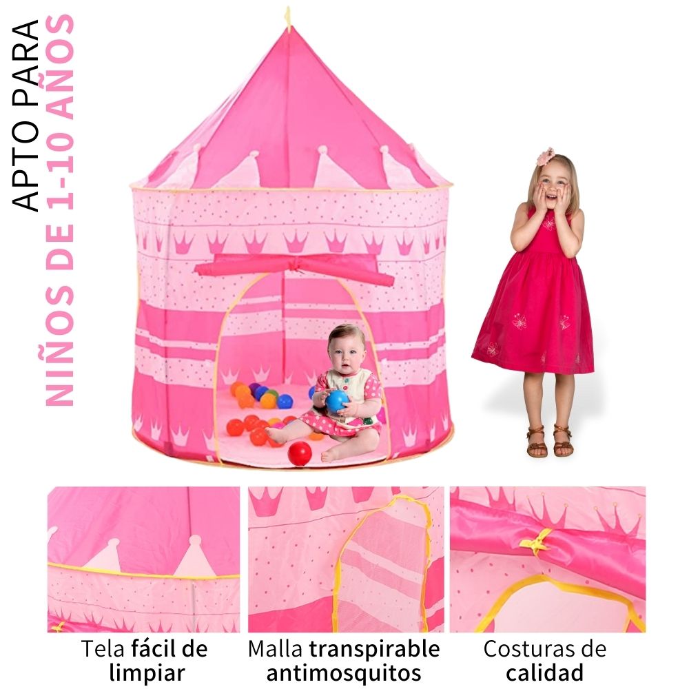 Castillo de Princesa Casa Campaña Tienda Fácil De Armar