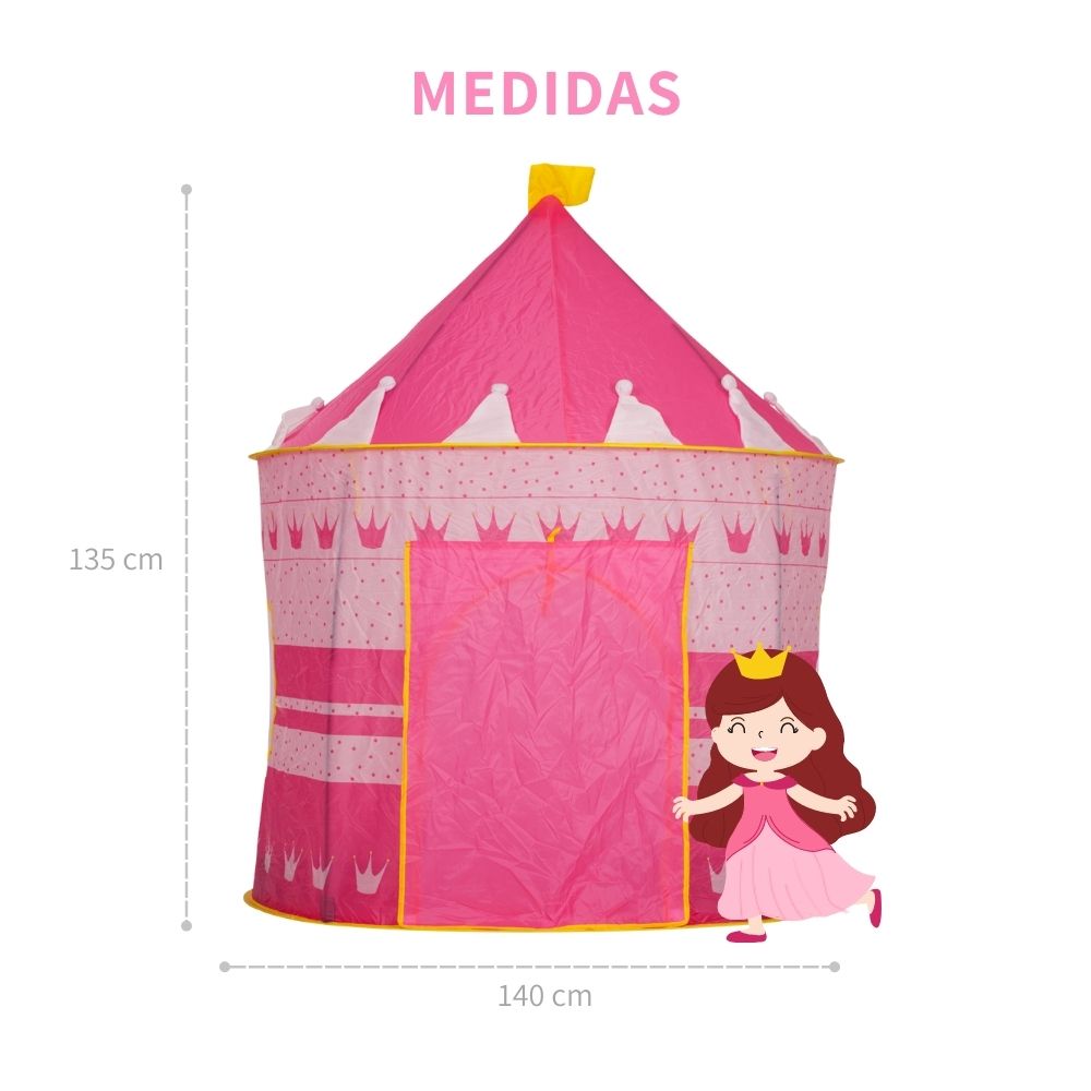 Castillo de Princesa Casa Campaña Tienda Fácil De Armar