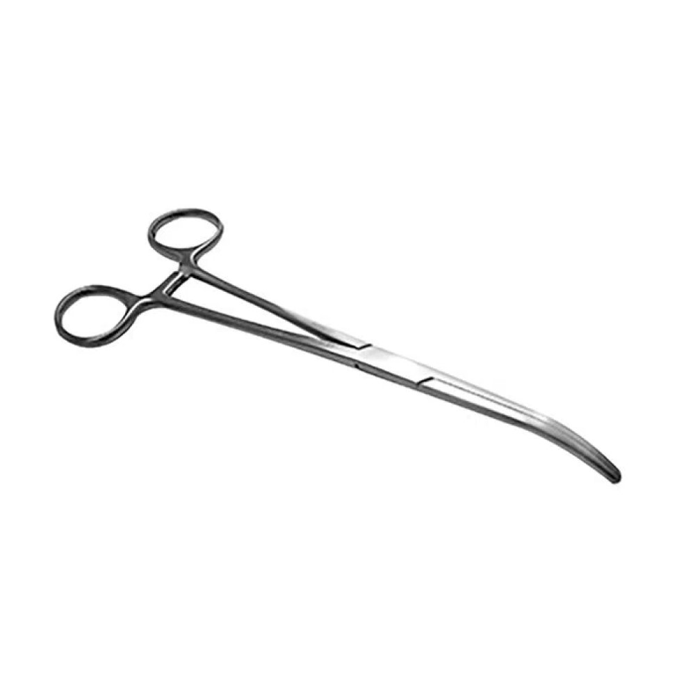 Pinza Rochester Pean Curva Plateado 20 cm Hergom Premium