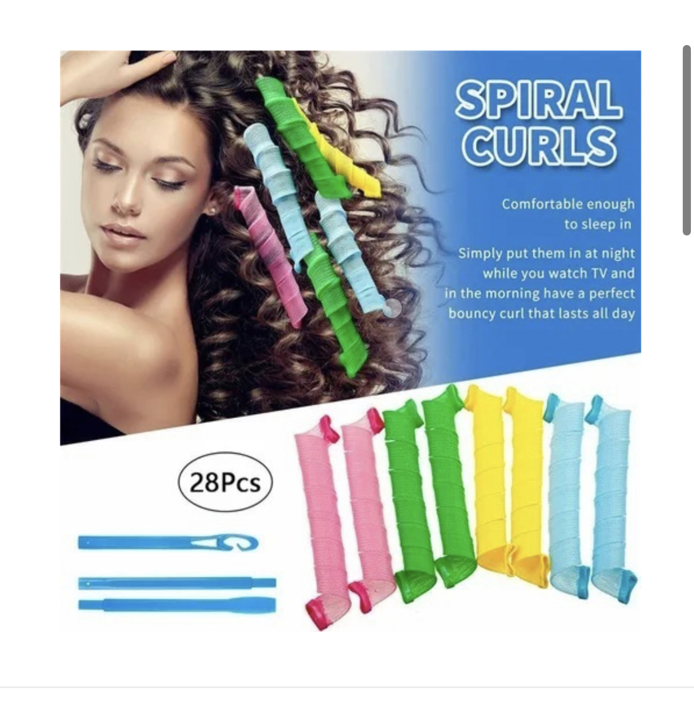 24 Piezas Rizadores De Pelo Mágicos, Rizos En Espiral