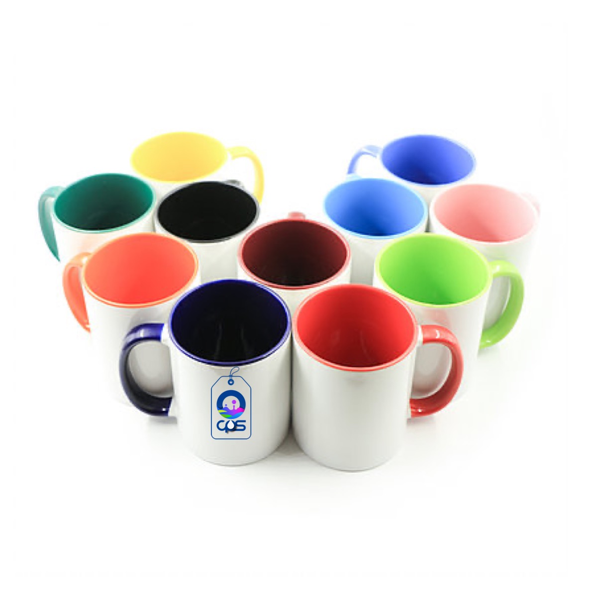 Taza con interior y asa de color 11 oz. (36 pza.)