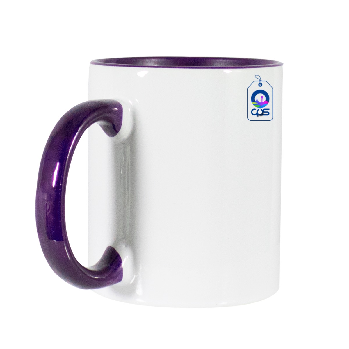 TAZA BLANCA 11 OZ CON ASA E INTERIOR A COLOR AA(PD09746) - Maquiparts