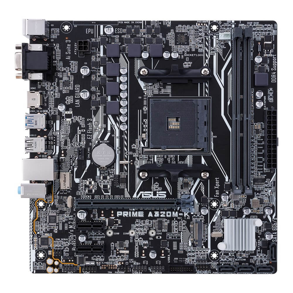 TARJETA MADRE ASUS PRIME A320M-K SOCKET AM4