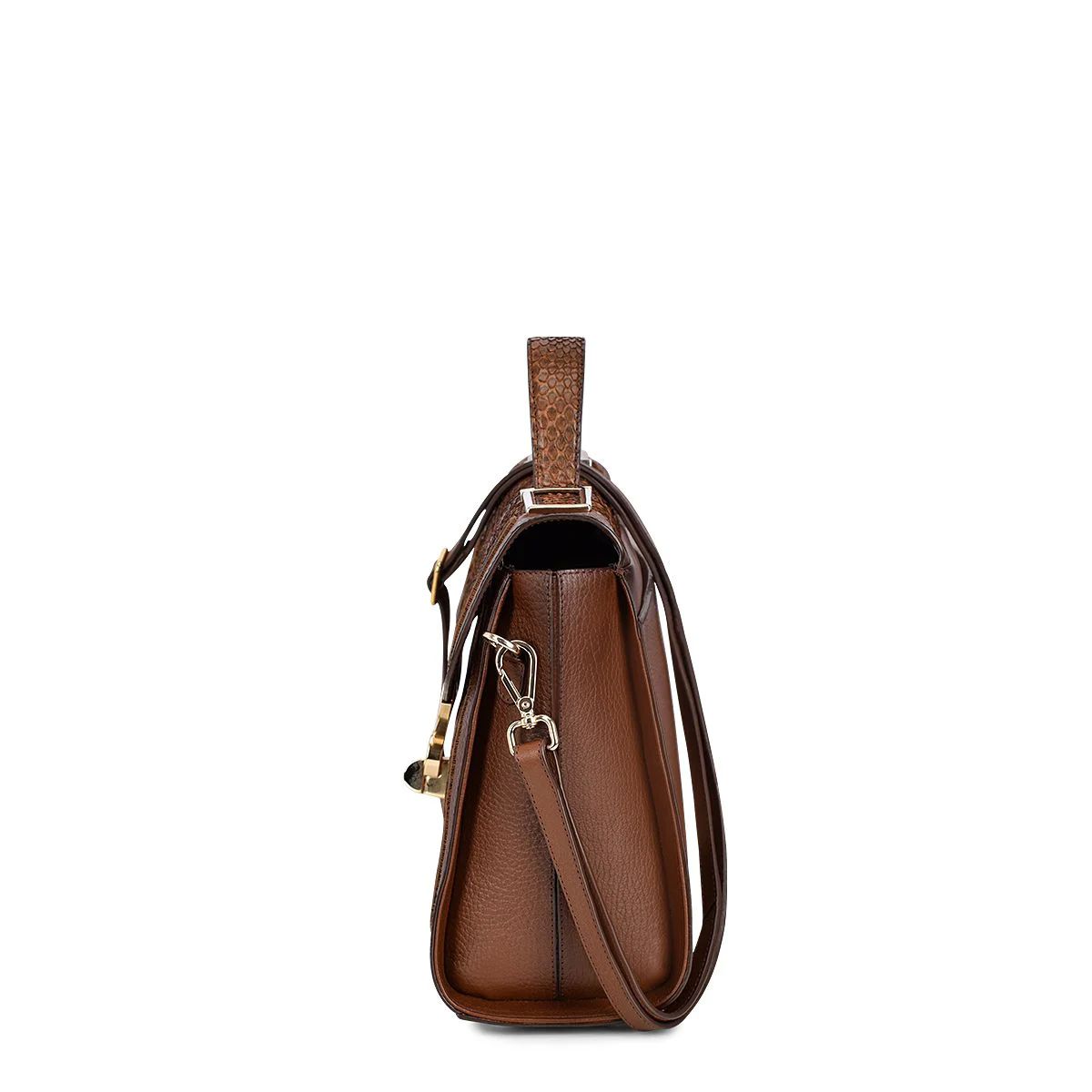 Bolso Cuadra en piel genuina pitón para Dama