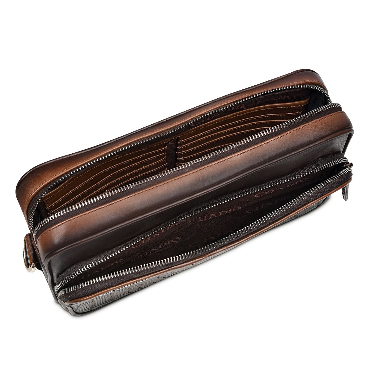 Bandolera Cuadra en piel genuina de moreleti para Caballero