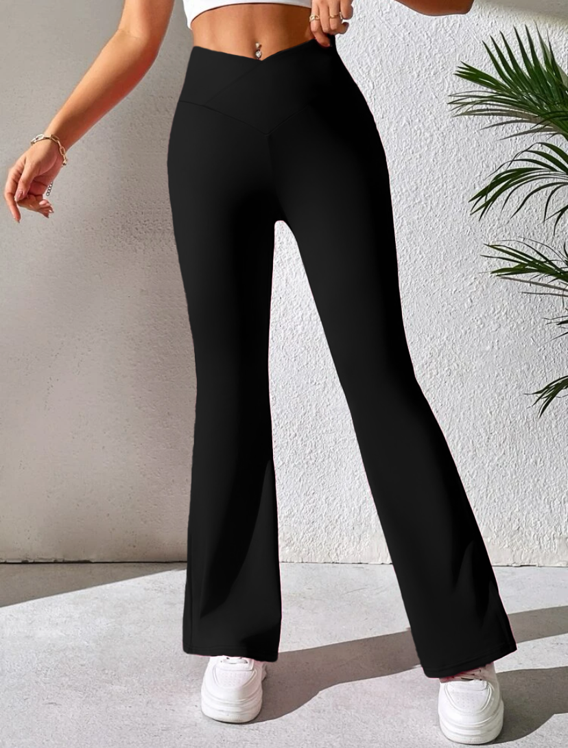 Leggins Mujer Acampanado Pantalón Faja Alta Mayon Legging
