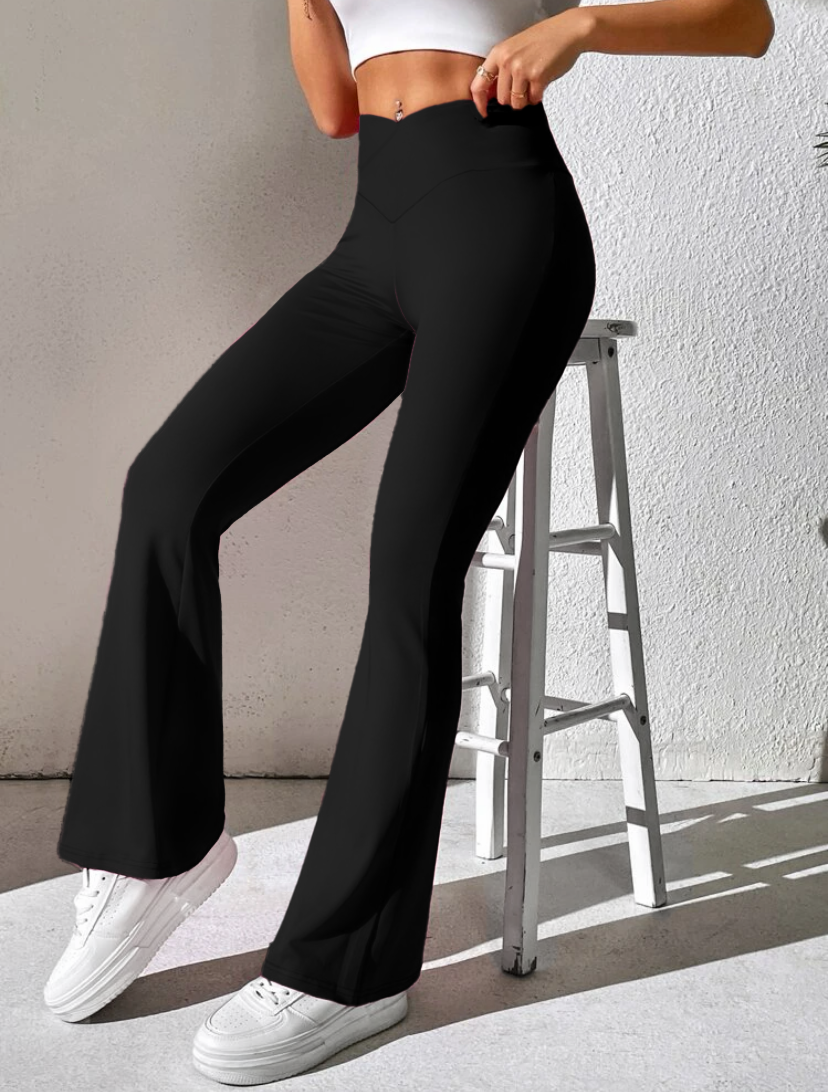 Leggins Mujer Acampanado Pantalón Faja Alta Mayon Legging
