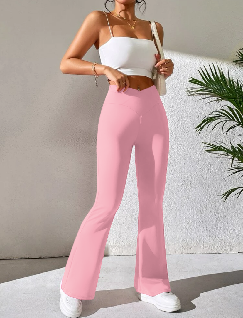 Leggins Mujer Acampanado Pantalón Faja Alta Mayon Legging