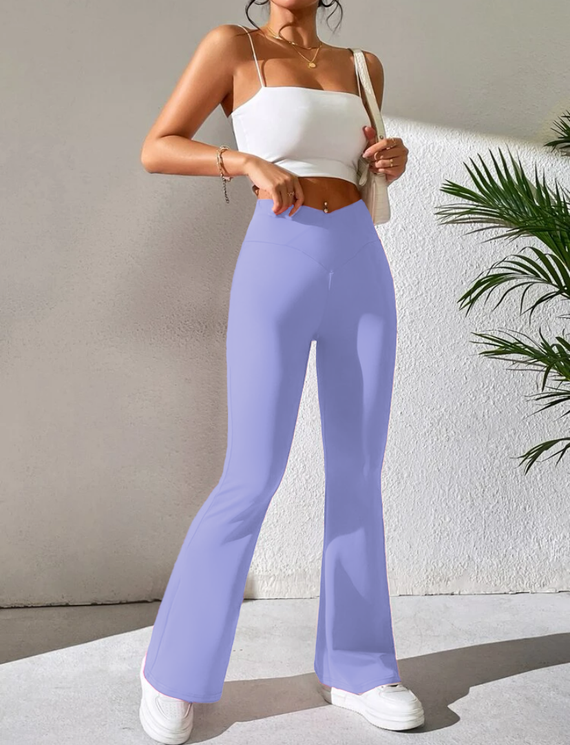 Leggins Mujer Acampanado Pantalón Faja Alta Mayon Legging