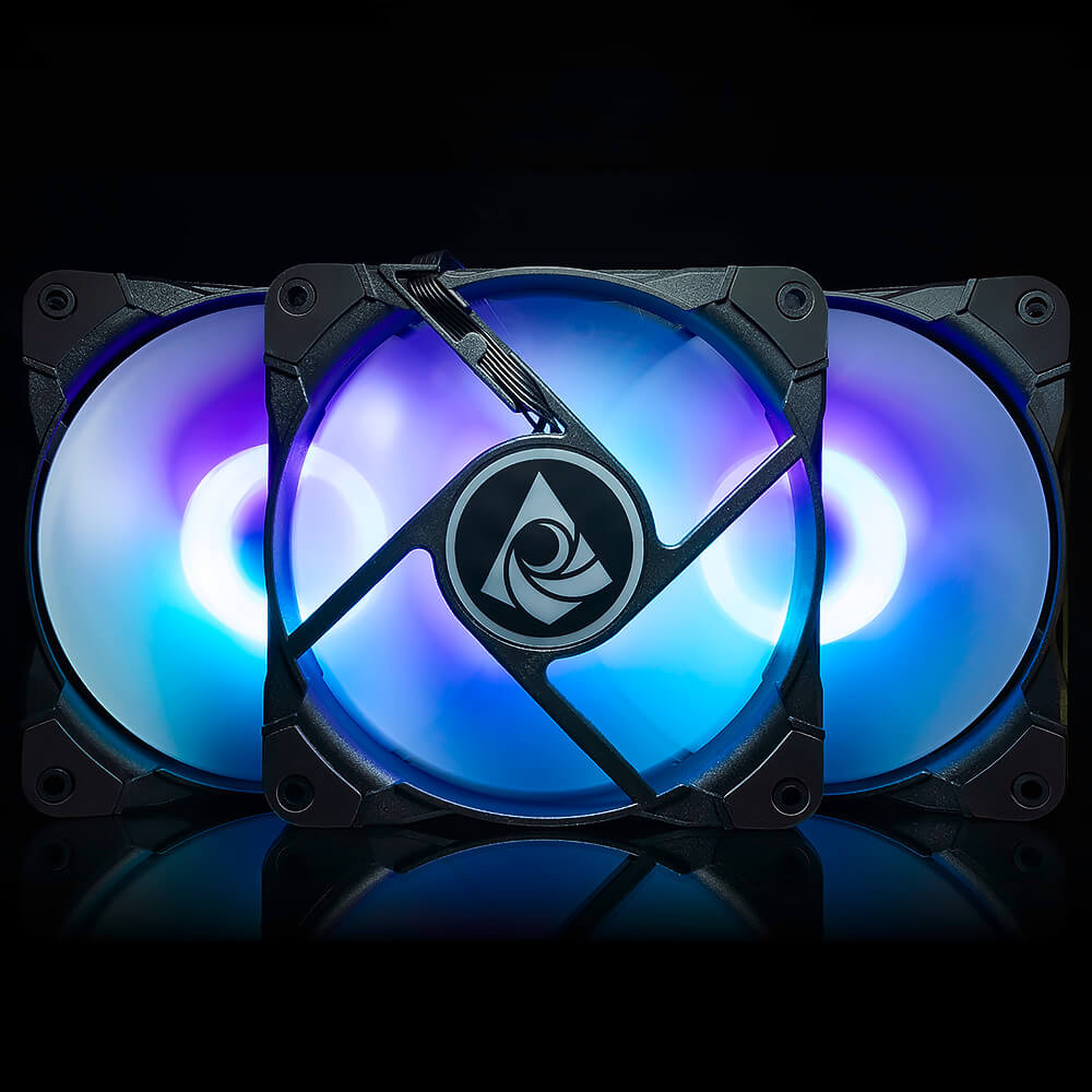 Ventilador Munfrost Sunflower ARGB Negro Compatible con Aura Sync