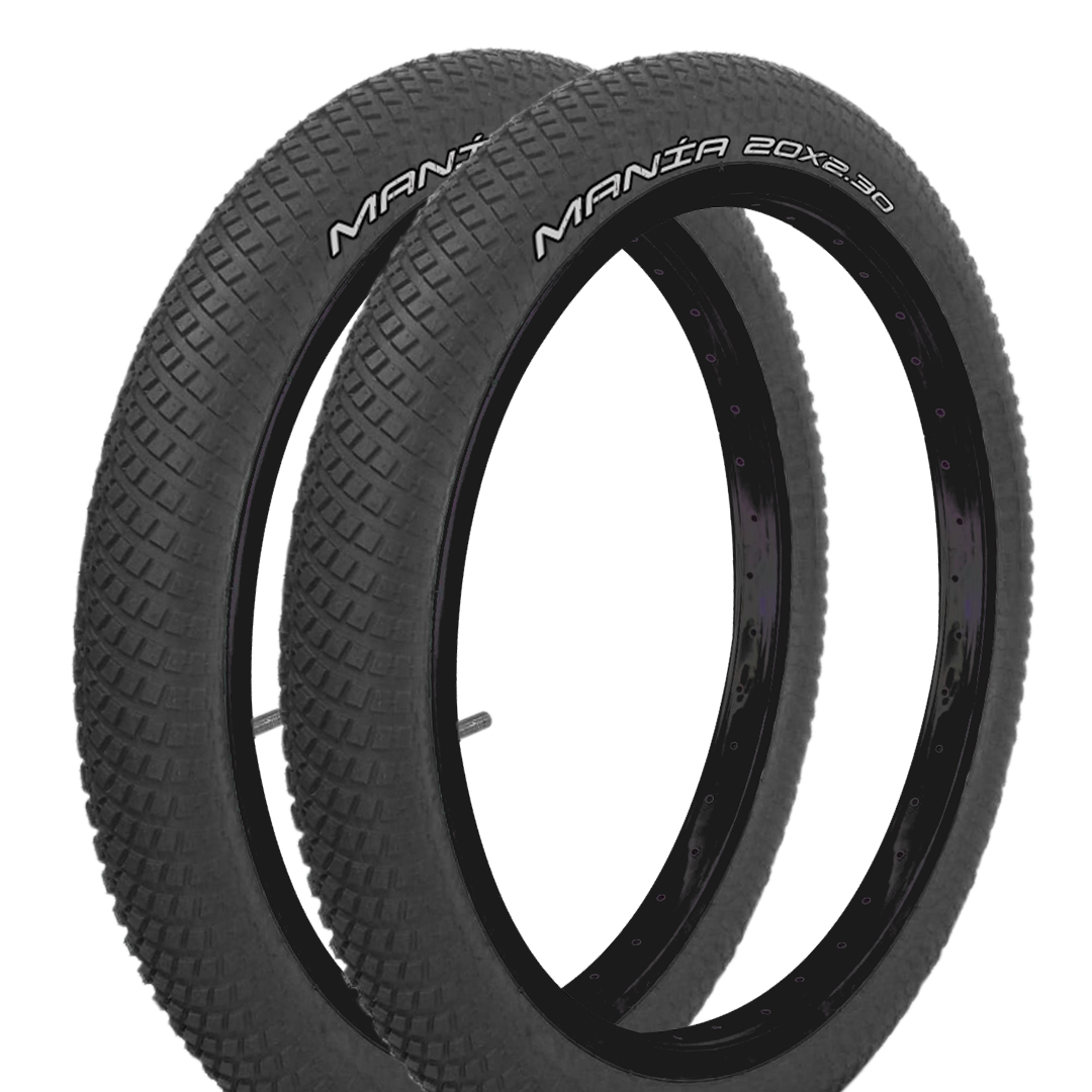 Par Llantas Bmx Bicicleta Freestyle Rodado 20 X 2.30 Negras