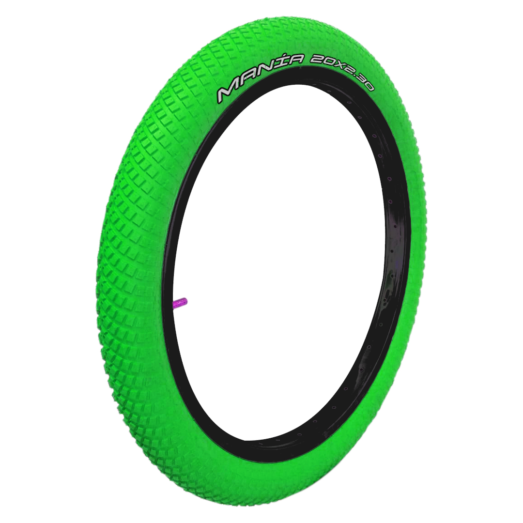 Par Llantas Bmx Bicicleta Freestyle Rodado 20 X 2.30 Verdes
