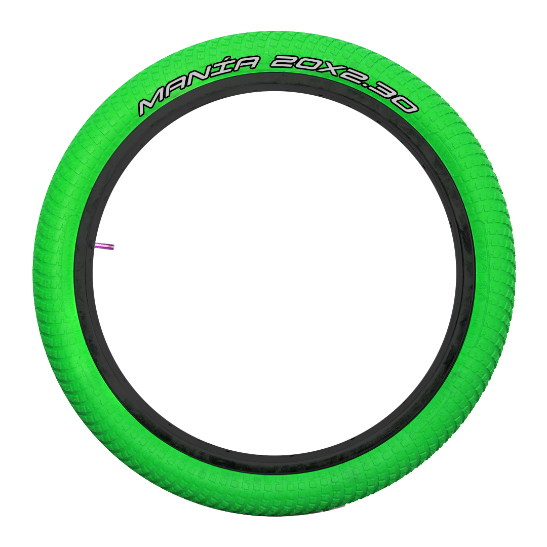 Par Llantas Bmx Bicicleta Freestyle Rodado 20 X 2.30 Verdes