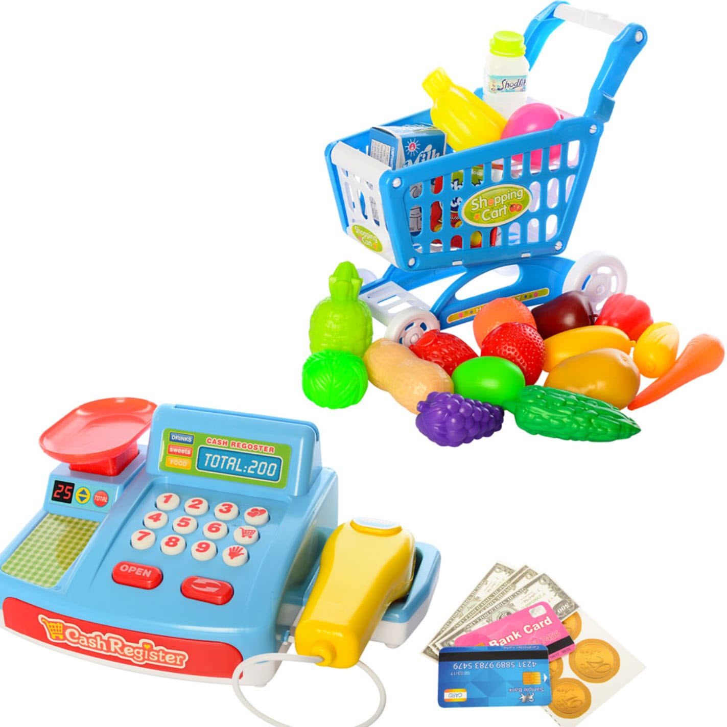  Caja Registradora Bascula Luz Sonido Juguete Regalo 