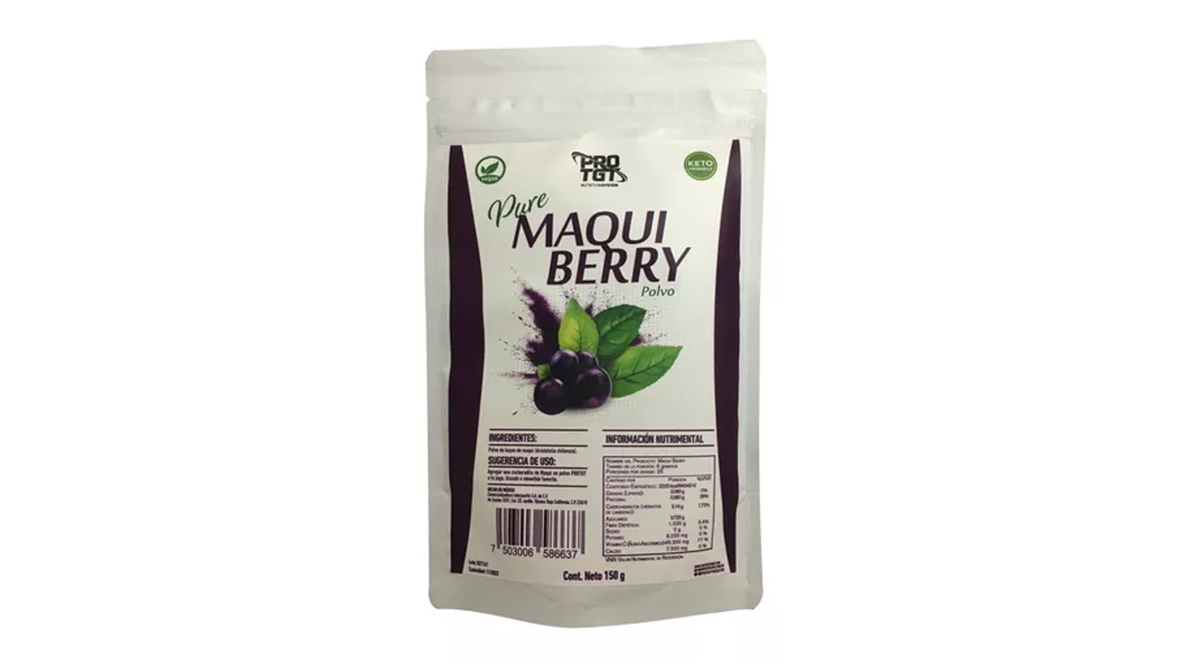 Maqui Berry En Polvo 150 Gr Puro Ayuda Sistema Inmune PROTGT