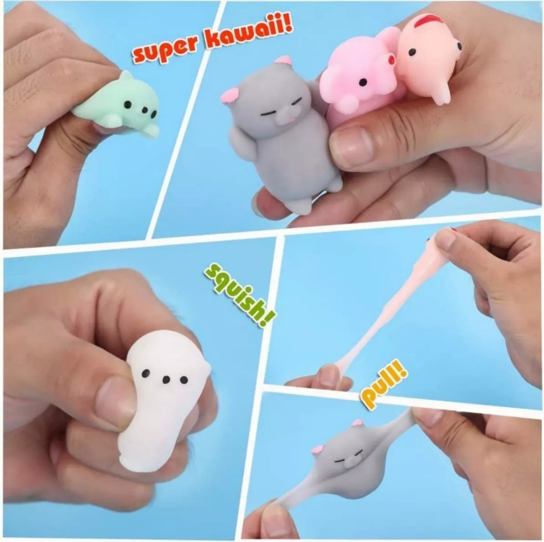 Escuichi Squishy  Kawaii Antiestres Mochi Juguete 24 piezas 