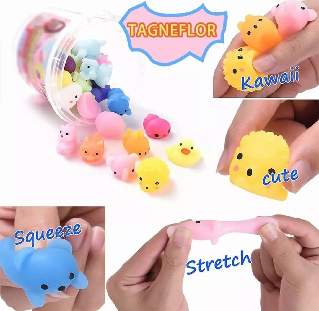 Escuichi Squishy  Kawaii Antiestres Mochi Juguete 24 piezas 