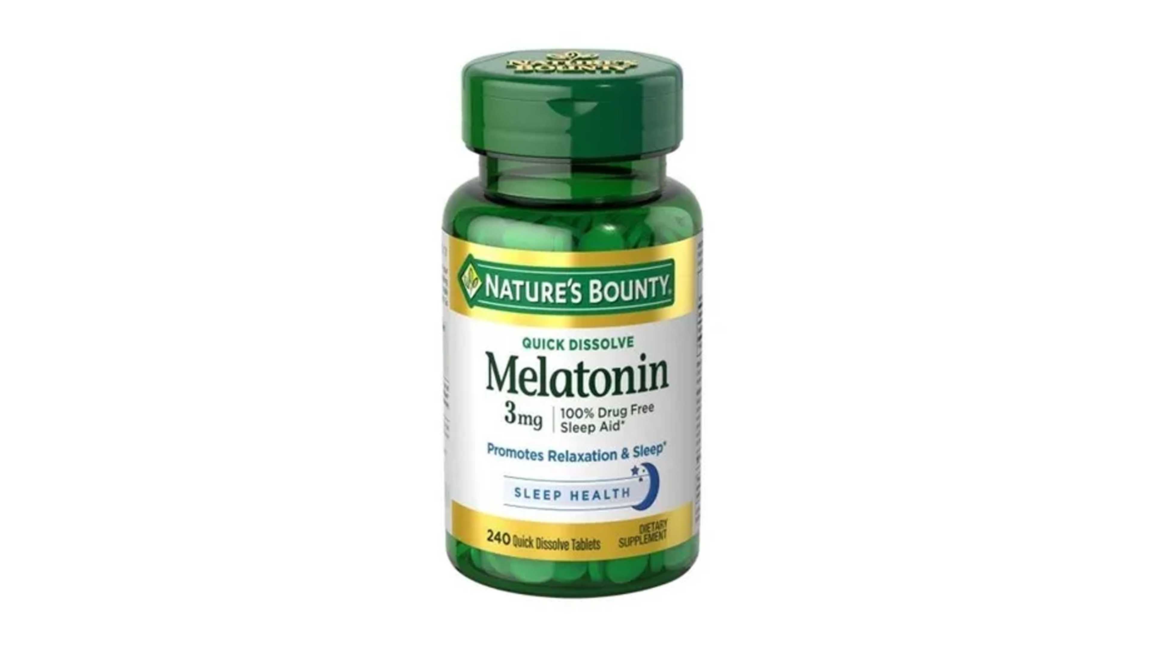 Melatonina 3mg 240cp Ayuda Dormir Mejora Descanso Nature Bounty 