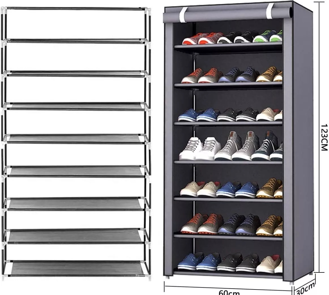 Zapatera Organizador Zapatos 7 Niveles Compartimientos Metal.