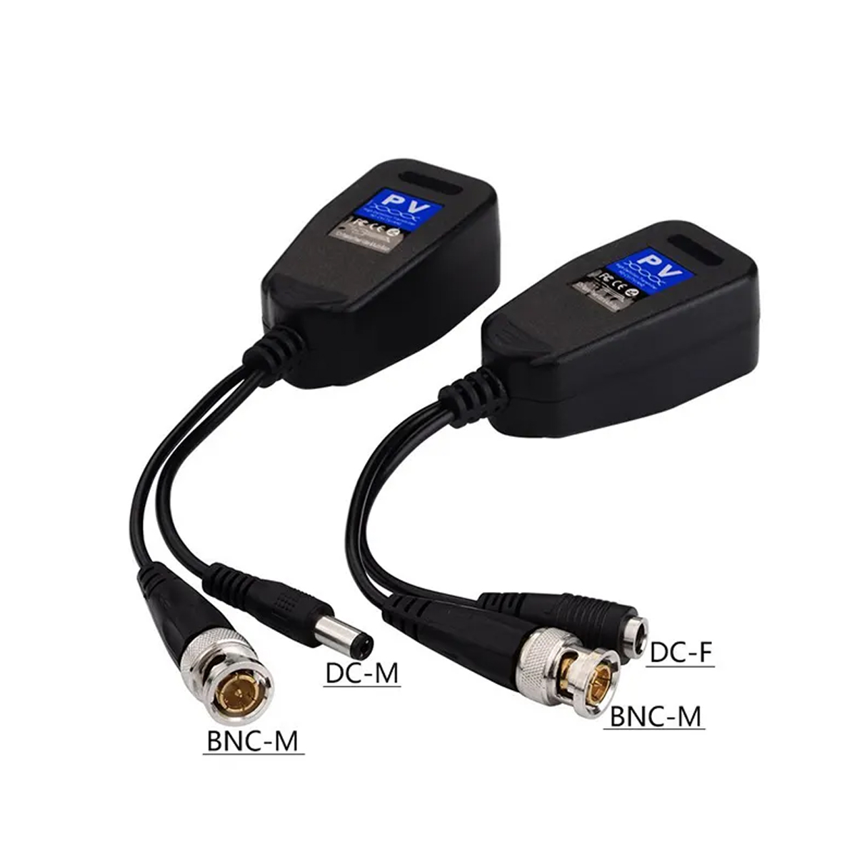 2 Par Video Balun Cctv Rj45 Bnc Transceptor Pasivo 4k 8mpx