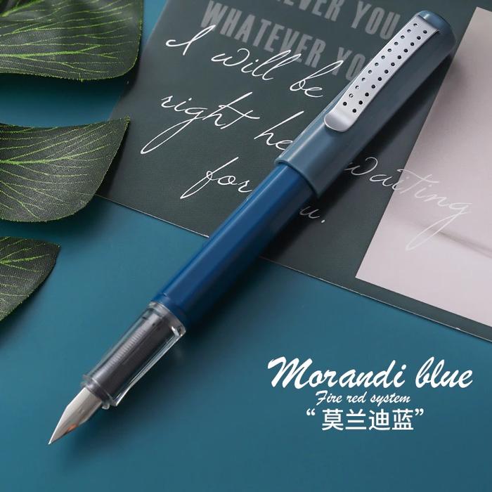 Pluma Fuente para Escribir MXLUB-013 1pza 0,38mm 4mm Azul 1 Tinta Naranja Plástico Para Cartucho LargeCartri, LuxBlue
