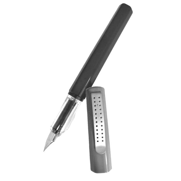 Bolígrafo para Tinta de Punta Fina MXLUG-015 1pza 0,38mm 4mm Gris 1 Tinta Amarilla Plástico Para Cartucho LargeCartri, LuxGray